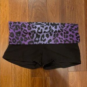 Pink Leopard Yoga shorts